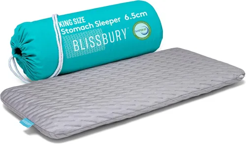 Vista 10 de BLISSBURY Almohada súper fina de 2.2 pulgadas para dormir, almohada plana de espuma viscoelástica premium fría al tacto para dormir boca abajo