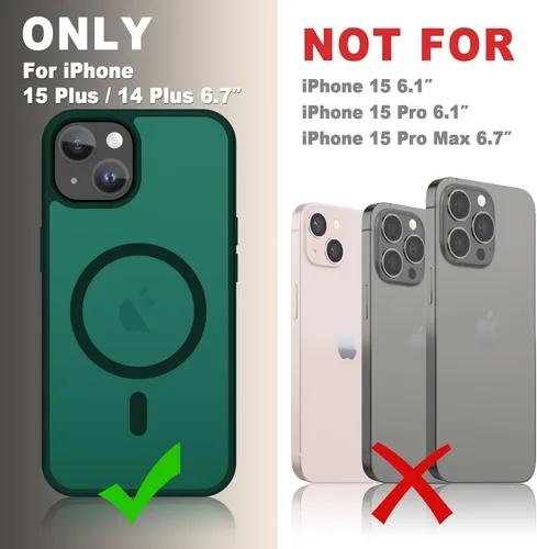 Vista 891 de Funda para Google Pixel 10 Pro XL, cubierta magnética mate, color negro Fit for MagSafe, Screen Protector included, Shockproof Military Grade