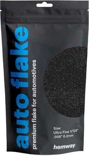 Vista 11 de Hemway Purpurina metálica automotriz MICROFINE 1/256" .004" 0.1mm 100 micras, aditivo de pintura en escamas metálicas 100 g para uso con pintura