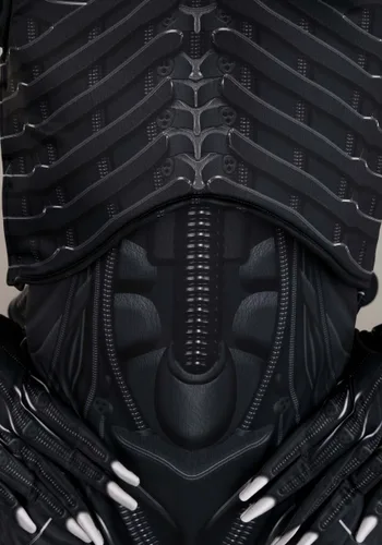 Vista 4 de Disfraz Premium de Xenomorph Alien para Adultos Multicolor