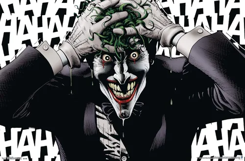 Vista 16 de Trends International DC Comics The Joker - Póster de pared loco, 14.725 x 22.375 pulgadas, versión enmarcada de madera de granero