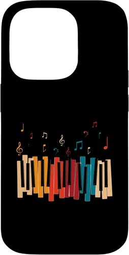 Vista 17 de iPhone 11 Pro Notas de Música Teclado Colorido Piano Case