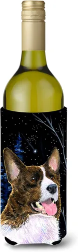 Vista 149 de Caroline's Treasures SS8447CC Starry Night English Bulldog - Enfriador para latas o botellas, lavable, funda plegable con aislamiento para bebidas