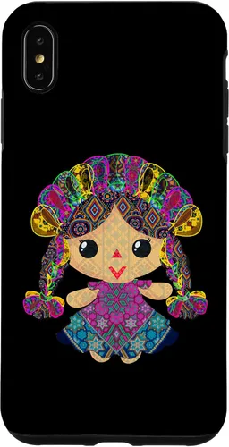 Vista 10 de iPhone 15 muñeca mexicana, maria, mazahua arte huichol, lele, caso
