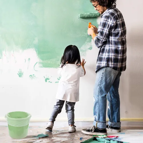 Vista 6 de Boao Bolsas de filtro de pintura, bolsas de filtro de pintura de malla fina blanca, filtro de cubo desechable para pintura, jardinería, protección