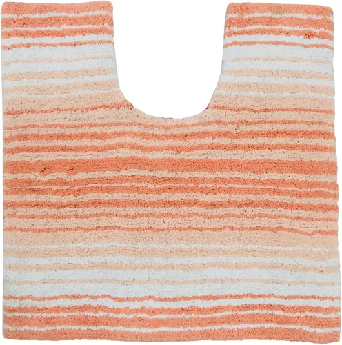 Vista 53 de Home Weavers Gradation Collection - Alfombra de baño 100% algodón, suave y absorbente, antideslizante, lavable a máquina, rectangular, 17 x 24 Beige