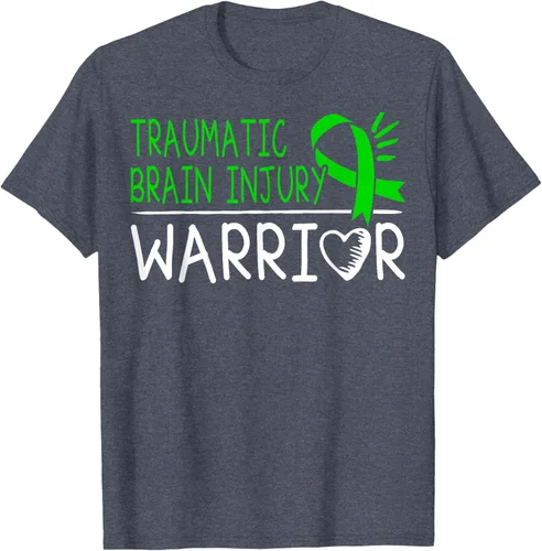 Vista 66 de Camiseta de lesión intracraneal - Camiseta de conciencia TBI, Negro, S