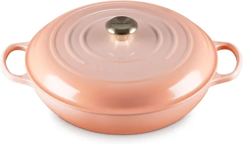 Vista 24 de Le Creuset Signature - Sartén de hierro fundido esmaltada con mango de hierro, 3,5 qt., alcachofa