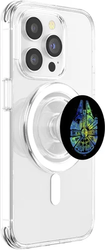 Vista 4 de Star Wars Millennium Falcon Tie Dye Galaxy Fill PopSockets PopGrip: agarre intercambiable para teléfonos y tabletas PopSockets MagSafe PopGrip