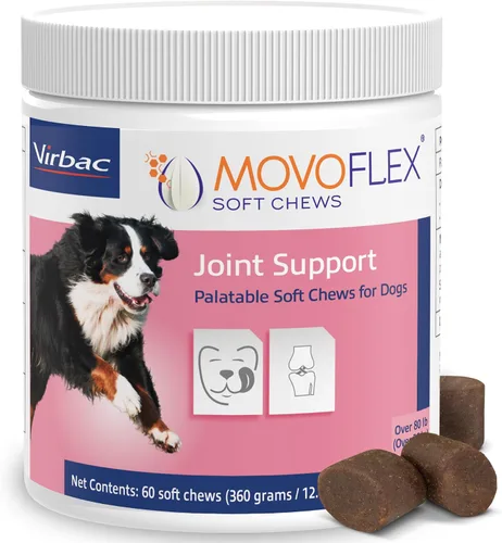 Vista 8 de MOVOFLEX - Masticables suaves para el apoyo de cadera y articulaciones para perros pequeños, 60 unidades de Virbac