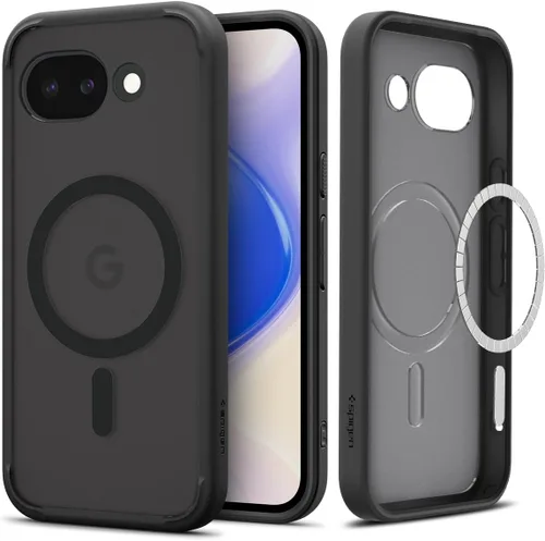 Vista 22 de Spigen Carcasa ultra híbrida para Pixel 8a, transparente Anti-Yellowing Resin, Air Cushion Technology, Military-Grade Drop Protection, Raised