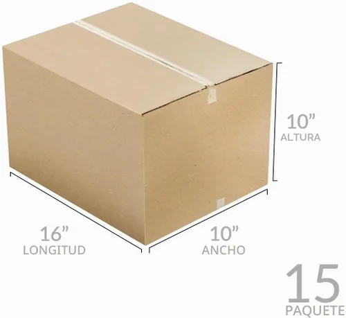 Vista 5 de uBoxes Paquete de cajas de mudanza de 16 x 10 x 10 pulgadas (cajas pequeñas, paquete de 10)