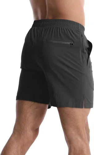 Vista 3 de CANGHPGIN 5 Inch Inseam Shorts Men Workout Running Shorts Mens Athletic Gym Shorts Sports Quick Dry Lightweight Activewear