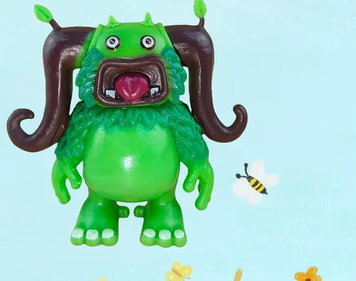 Vista 8 de Juguetes de monstruos cantantes, mini figura de acción, Wubbox Noggin Toe Jammer Lindo regalo de cumpleaños para niños y niñas de 6 años en adelante