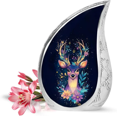 Vista 21 de YATSKIA Urnas de cremación de mariposa rosa para cenizas humanas, hombre adulto, urna funeraria para cenizas para mujeres, paquete de 1, 3 pulgadas