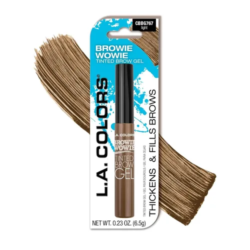 Vista 9 de L.A. COLORS Browie Wowie - Gel para cejas tintado, marrón oscuro CBG413