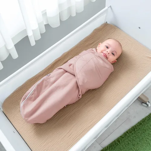 Vista 8 de Comfy Cubs Mantas envolventes para bebé, niña, niño y bebé, toallas de muselina de algodón para bebé