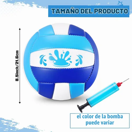Vista 2 de Leitee 5/8.5 pulgadas impermeable piscina voleibol natación agua playa voleibol con bomba de cubierta suave para adultos juego actividades al aire
