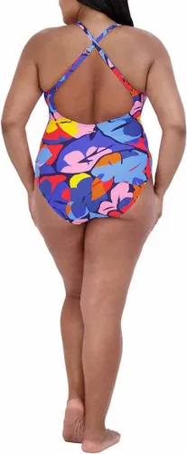 Vista 4 de Nautica Women's Cross Back One Piece Swimsuit