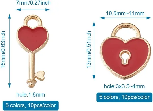 Vista 2 de Key Lock Charms