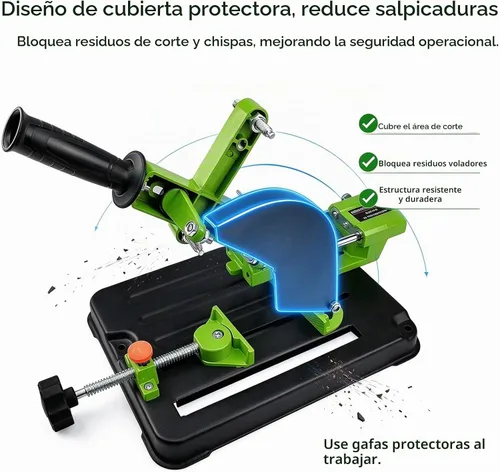 Vista 7 de Abrazadera de soporte de amoladora ajustable de 45 ° para amoladora angular
