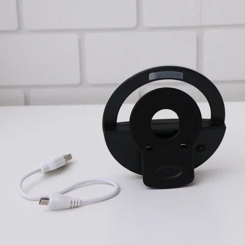 Vista 6 de Hemobllo Anillo para selfie, anillo para selfie, círculo, videoconferencia, clip, recargable, 3 modos, cámara para maquillaje, fotografía, teléfono