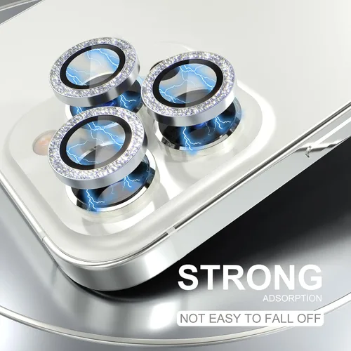 Vista 88 de Choiche Compatible para iPhone 16 Pro/iPhone 16 Pro Max Protector de Lente de Cámara, Vidrio Templado 9H Protector de Pantalla de Cubierta de Cámara