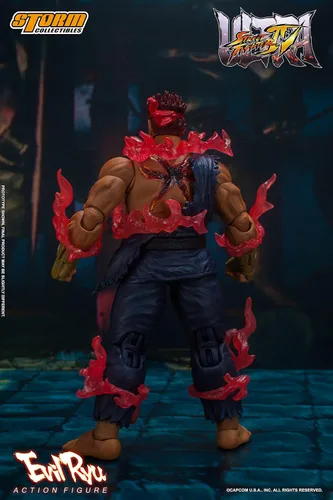 Vista 3 de Storm Collectibles - Ultimate Street Fighter IV - Evil Ryu, figura de acción 1/12