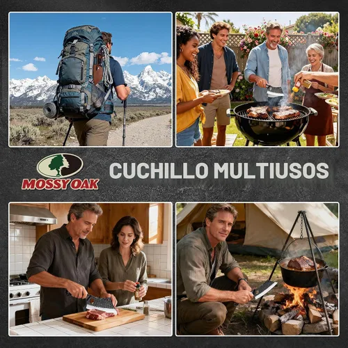 Vista 8 de Mossy Oak Cuchillo de carnicero forjado a mano