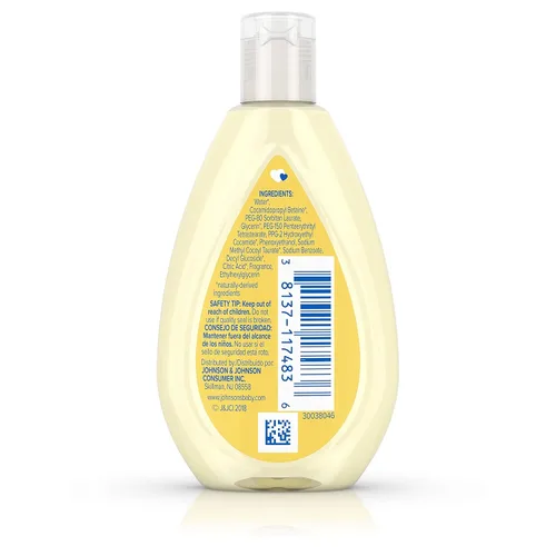 Vista 2 de Johnsons Johnson's - Jabón y champú suave para bebés sin lágrimas de cabeza a pies, 1.7 onzas líquidas, 1.70 onzas