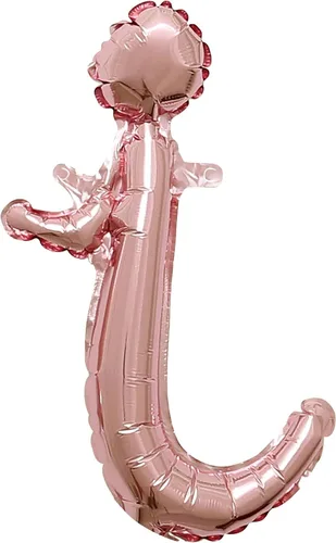 Vista 26 de Globo de aluminio en forma de escritura de oro rosa, 16 pulgadas (paquete de 1) - Elegante decoración de globos del alfabeto, perfecto para fiestas