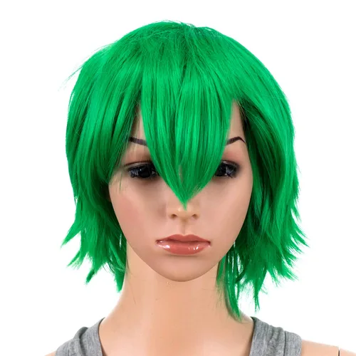Vista 2 de SWACC - Peluca de cosplay, unisex, con capas, para hombres y mujeres, para disfraces