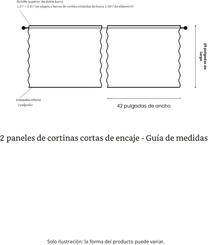 Vista 3 de FINECITY 2 paneles de cortinas de encaje beige de 36 pulgadas de largo con hojas florales rústicas, cortinas cortas y transparentes para ventana