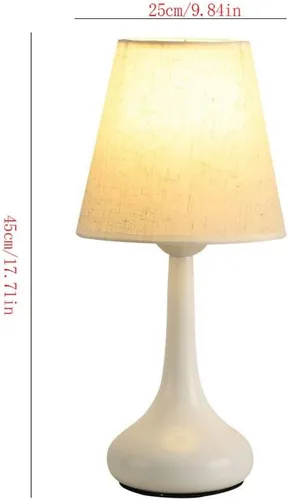 Vista 2 de BGGJJ Lamp for Desk Retro Fabric Table Lamp Bedroom High-end Warm Atmosphere Bedside Table Lamp Desk Lamps for Home Office