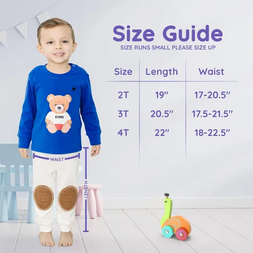 Vista 7 de Zenulove EzGo Viscose Baby Pants with Knee Pads Toddler Pants Toddler Sweatpants Baby Crawling Helper Baby Pants