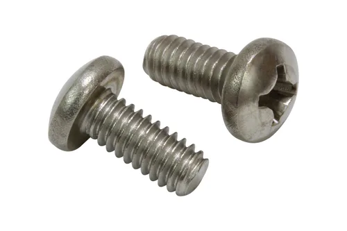 Vista 7 de Nº 10-24 x 3" Tornillo Phillips de cabeza cilíndrica de acero inoxidable, (25 piezas), 18-8 (304) Tornillos de máquina de acero inoxidable, rosca