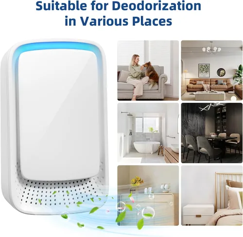 Vista 4 de Purificador de aire enchufable mejorado 2026, paquete de 4 ionizadores de aire para el hogar, silencioso, sin filtro, mini purificador de aire