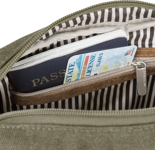 Vista 7 de Travelon Bolso bandolera pequeño antirrobo Heritage