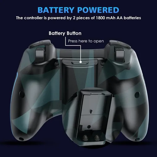 Vista 7 de EasySMX Wireless Gamepad Joystick Controller, 2.4G Gaming Controller for PCPS3AndroidAndroid TV BOX, with Turbo Function, Plug and Play