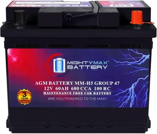 Vista 12 de Mighty Max Battery MM-AUX12 Batería Auxiliar 12 V 12 Ah, 20 RC, 200 CCA Batería AGM recargable para auto