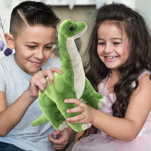 Vista 6 de ArtCreativity Gran Dinosaurio Brachiosaurus de Peluche Cómodo y Acogedor - Almohada de Animal de Peluche Suave y Mimoso - Lindo Diseño de Pie - Idea