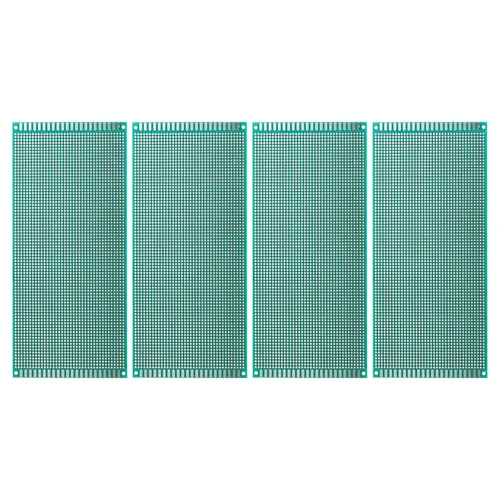 Vista 7 de PATIKIL Placa PCB de doble cara de 7.1 x 4.7 in, 4 piezas de 0.063 in de grosor, placa de circuito PCB FR-4 Perfboard para experimentos electrónicos