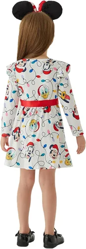 Vista 3 de Disney Mickey - Vestido tutú de manga larga con estampado de Minnie para bebé niña