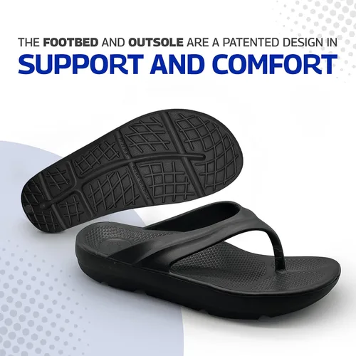 Vista 6 de Pure Stride Sandalias terapéuticas, sandalias ortopédicas para fascitis plantar, metatarsiano y espolones de talón, alivio del dolor de pies