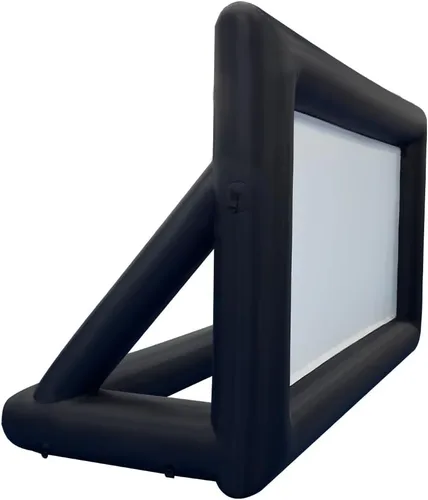 Vista 4 de Pantalla de proyector inflable para exteriores, pantalla de película con soplador de aire, pantalla de fácil configuración para patio trasero