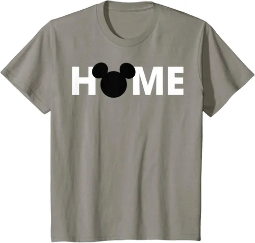 Vista 33 de Disney Mickey And Friends Mickey Silhouette Home - Camiseta, gris, S Gris Oscuro