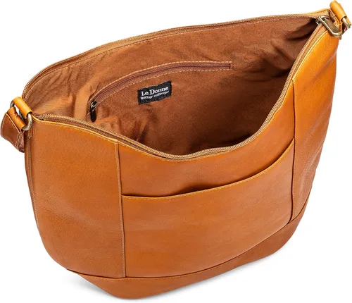 Vista 3 de Le Donne Leather Taylor Hobo Full Grain Leather Shoulder Bag Handbag Purse For Women