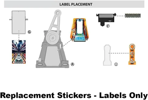 Vista 5 de Etiquetas de repuesto - Adhesivos para Mattel Blaze y The Monster Machines Light & Launch Hyper Loop Vehicle Playset