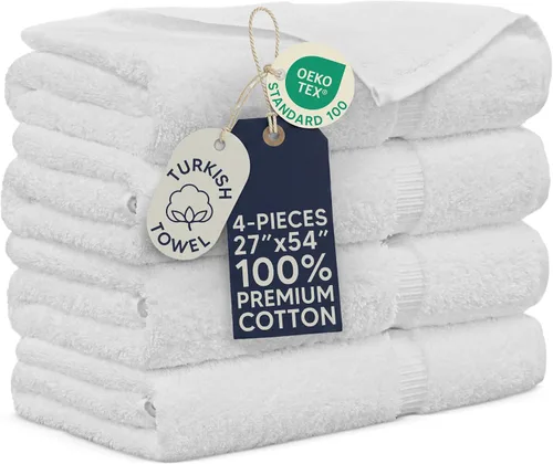 Vista 36 de Towel Bazaar Juego de toallas de 8 piezas, 100% algodón turco, color negro