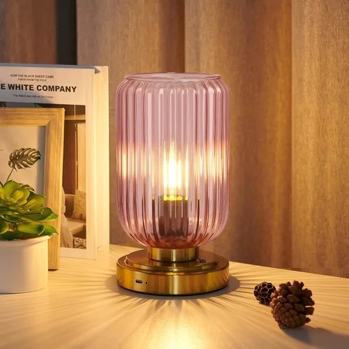 Vista 12 de LigthRound Touch Table Lamp for Bedroom, Cordless Bedside Small Table Lamp, Dimmable Rechargeable Battery Operated Lamp for Nightstand, Bedside